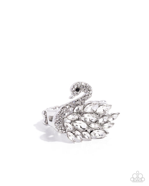 Sensational Swan White Ring