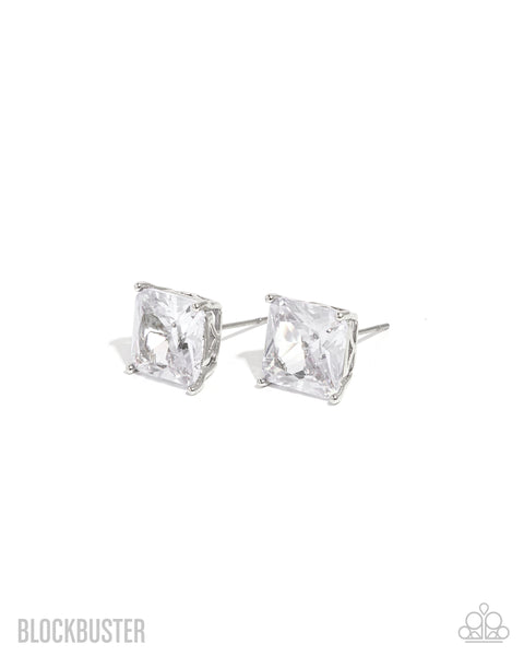 GLOW Time White Earring
