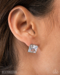 GLOW Time White Earring