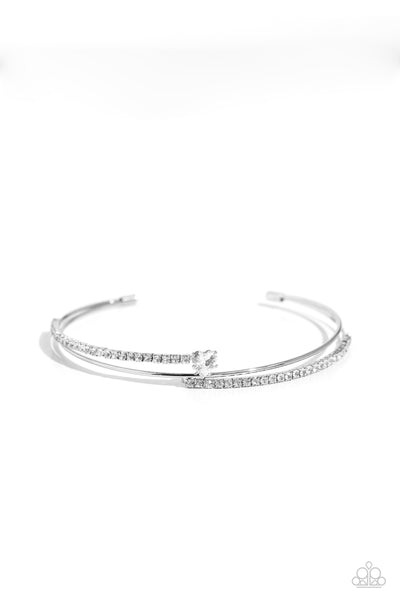 Sensational Sweetheart - White Bracelet