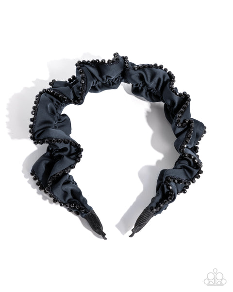 Beaded Broadcast Blue Headband