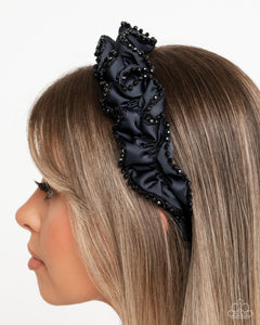 Beaded Broadcast Blue Headband