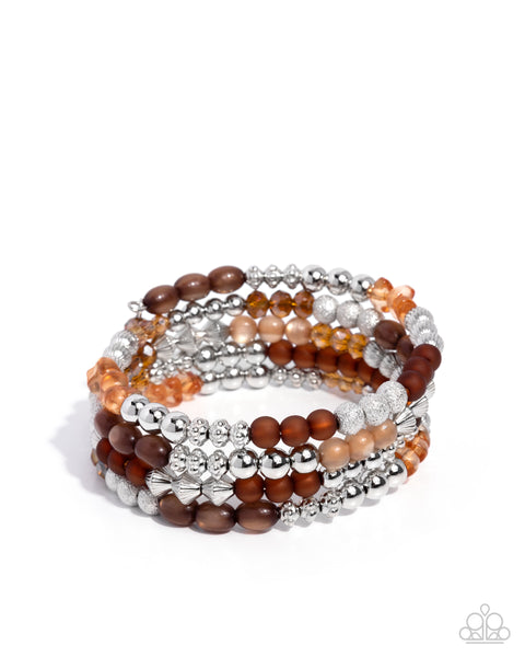 Colorful Compromise Brown Bracelet