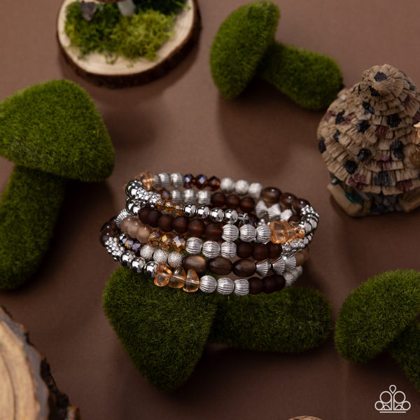 Colorful Compromise Brown Bracelet