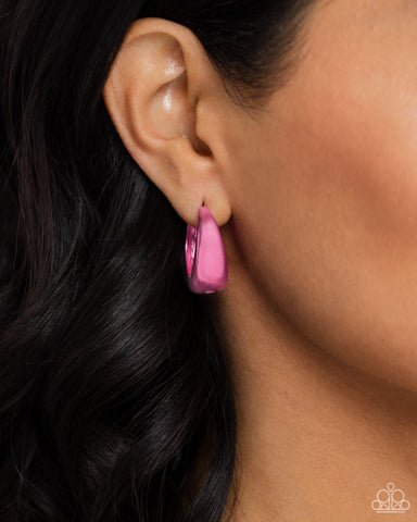 Colorful Curiosity - Pink Earrings