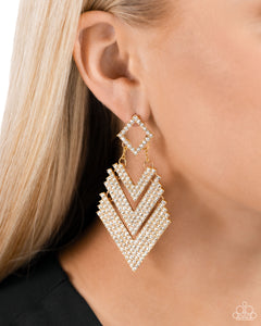 Cautious Caliber - Gold Earring