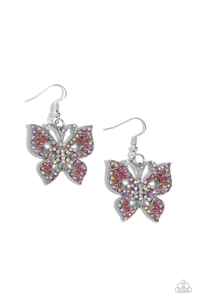 Bejeweled Breeze - Pink Earrings