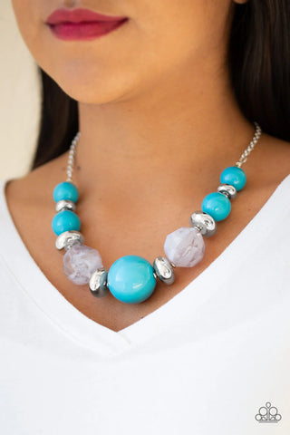 Daytime Drama Blue Necklace