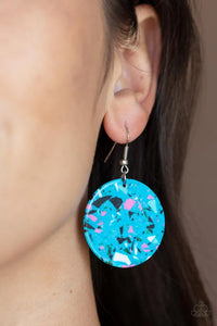 Tenaciously Terrazzo Blue Earring