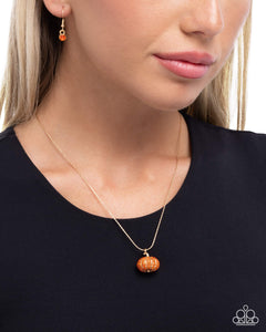 Pumpkin Panache Orange Necklace