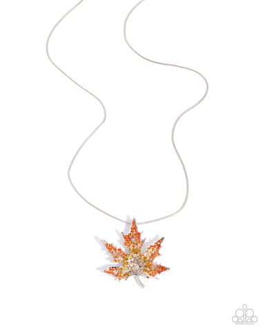 Maple Moment Orange Necklace