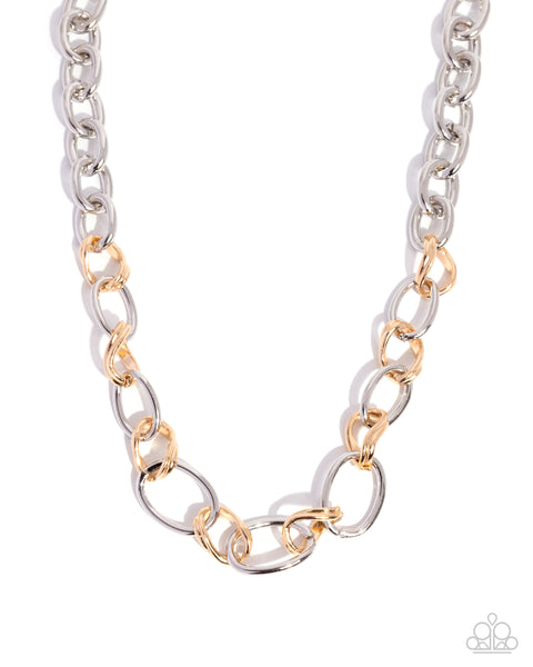 Sleek Spirit Silver Necklace
