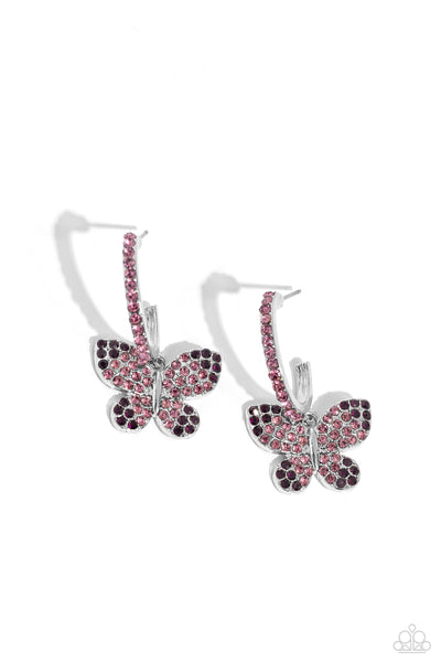 Whimsical Waltz - Purple Earrings