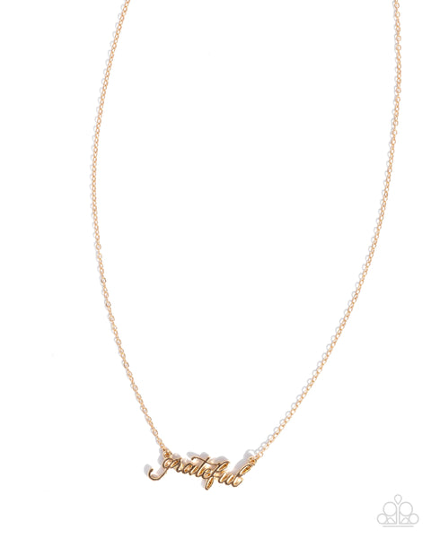 Grateful for You Gold Necklace