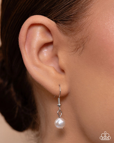 Vintage Selfie White Necklace