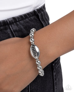Football Flair Silver Bracelet