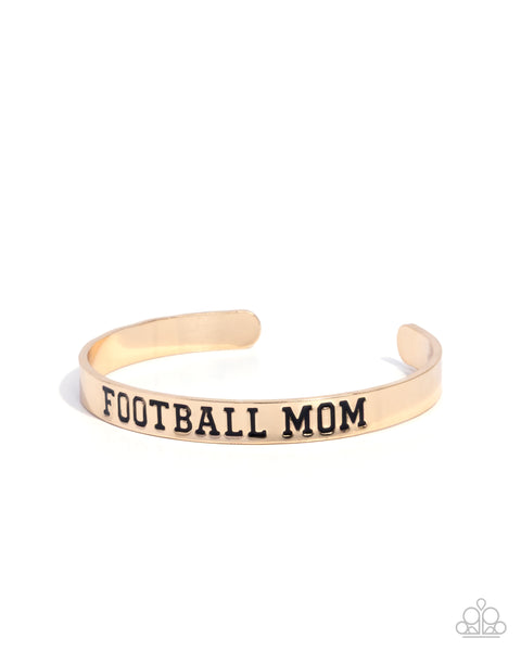 Football Mom Gold Bracelet