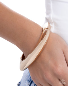 Rounded Reflection Gold Bracelet