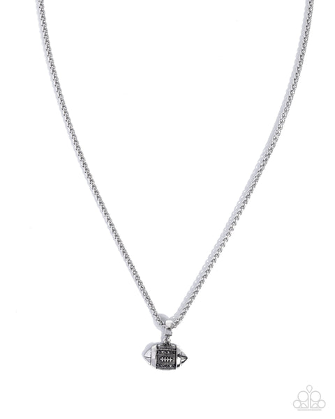 Football Frenzy Silver Necklace