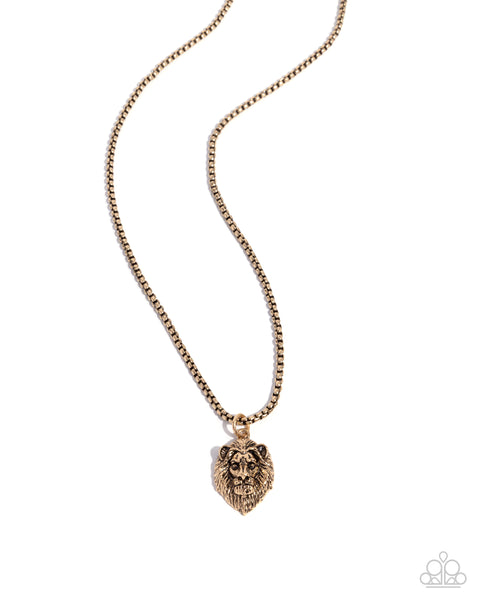 MANE Character Gold Necklace