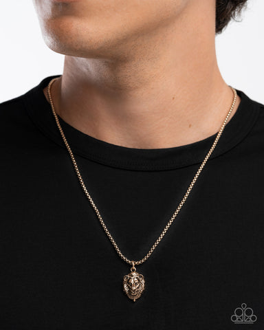MANE Character Gold Necklace