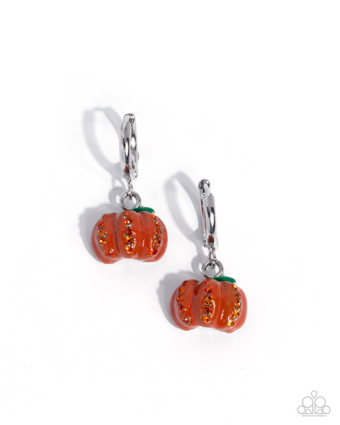Pumpkin Pageantry Orange Earrings