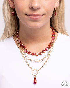 Admirable Affection Red Necklace