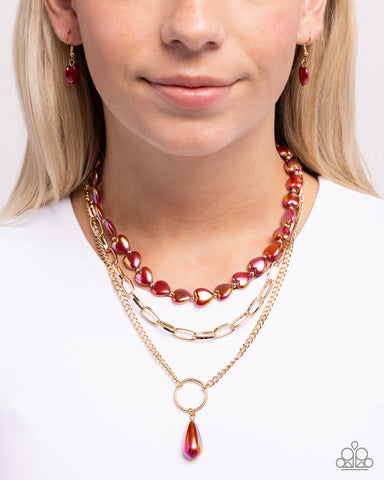 Admirable Affection Red Necklace