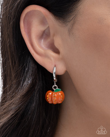Pumpkin Pageantry Orange Earrings