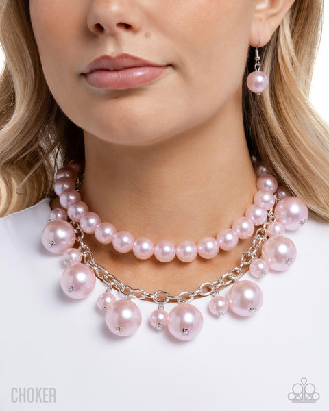 Sophisticated to the Max Pink Necklace
