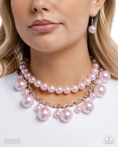 Sophisticated to the Max Pink Necklace