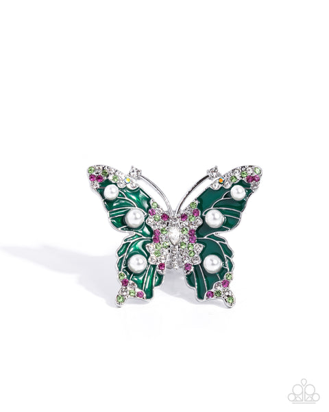 Fluttering Formal Green Ring