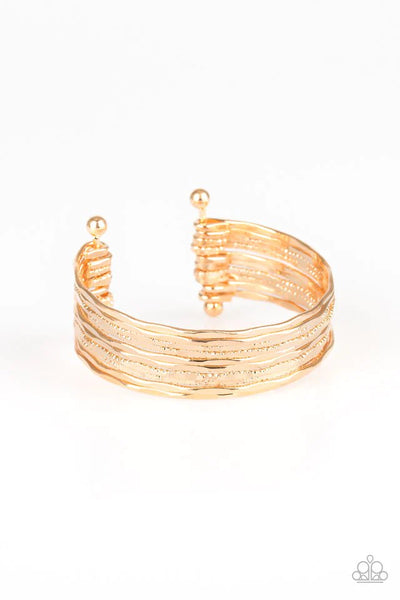 Sleek Shimmer Gold Bracelet