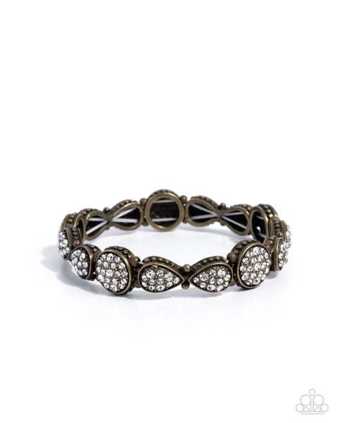 Self-Assured Shimmer Brass Bracelet