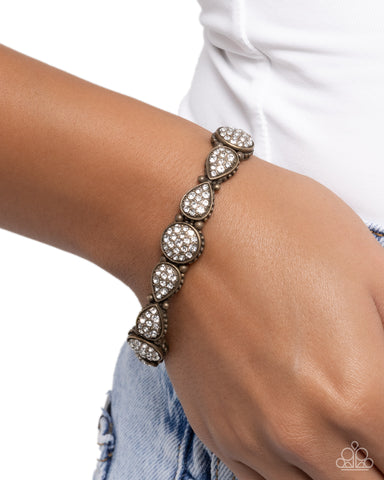 Self-Assured Shimmer Brass Bracelet