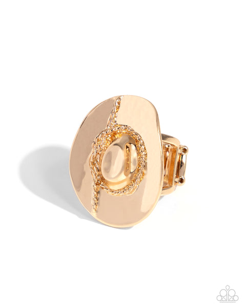 Broach Break Gold Ring