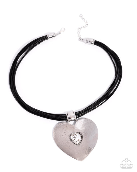 Galentines Day Black Necklace