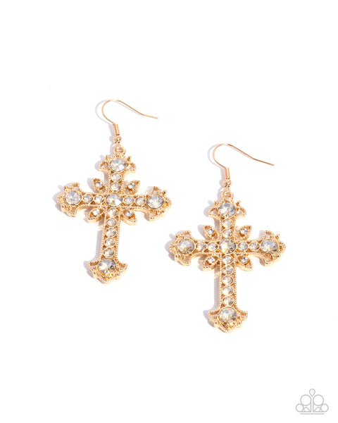 Heavenly Hosts Gold Earrings