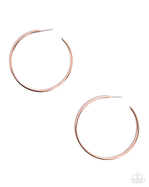 Simple Suit Copper Earring