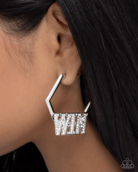 Everything to Win White Earring