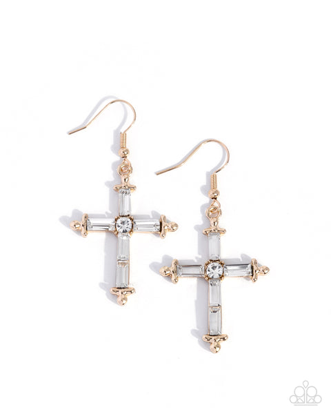 Heavenly Homage Gold  Earring