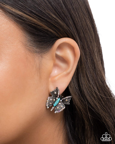Hovering Harmony Blue Earring