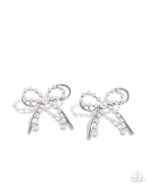 Girly Get Together White Earring