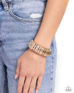 Appealing A-Lister - Gold Bracelet