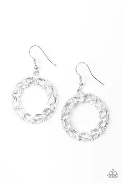 Global Glow White Earrings