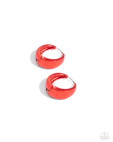 Colorful Curiosity - Red Earrings