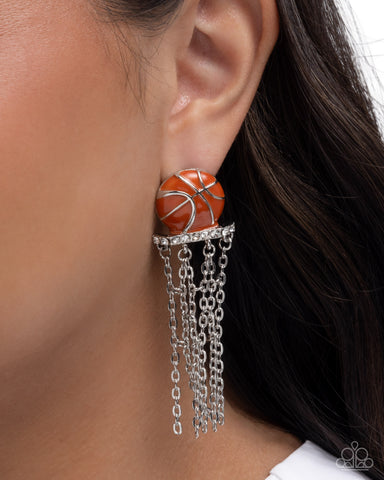 Slam Dunk Shimmer Orange Earrings