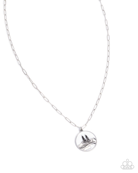 Mountain Retreat White Necklace