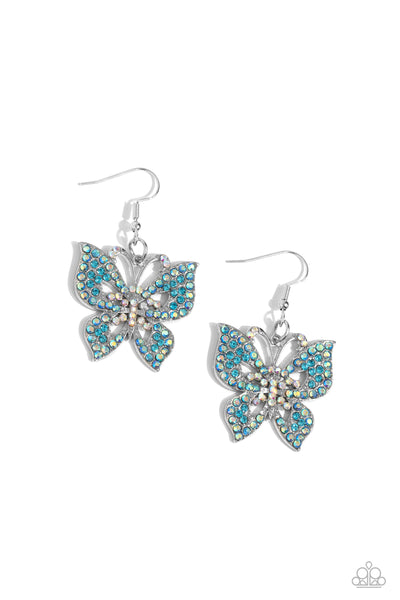 Bejeweled Breeze - Blue Earrings