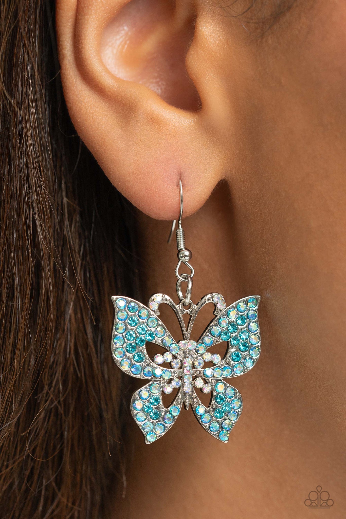 Bejeweled Breeze - Blue Earrings